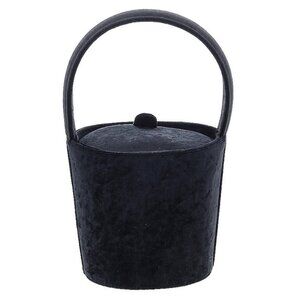 🖤 Vintage Salvatore Ferragamo Black Velvet Bucket Bag | Rare Italian Classic